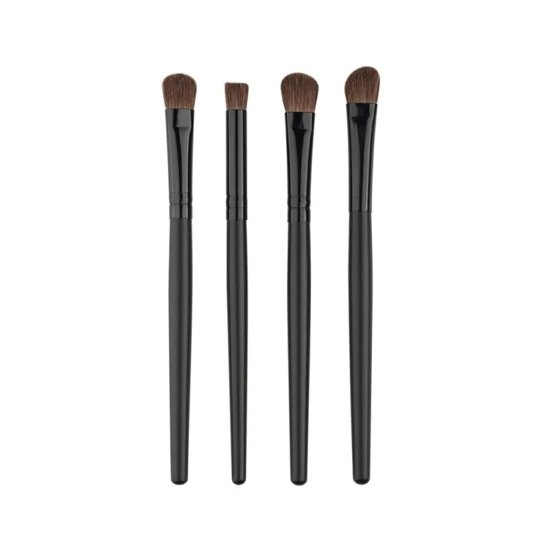 4pcss Professional Eye Brushes Set Eyeshadow Foundation Mascara Blending Pencil Brush Makeup Tool Cosmetic Black Popular SM6