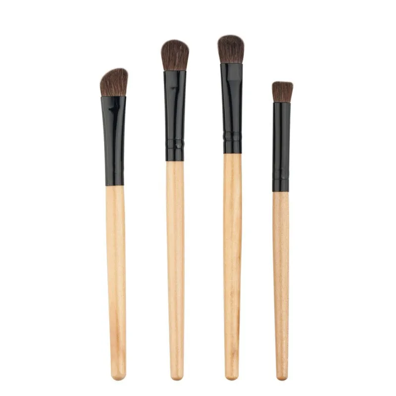 4pcss Professional Eye Brushes Set Eyeshadow Foundation Mascara Blending Pencil Brush Makeup Tool Cosmetic Black Popular SM6