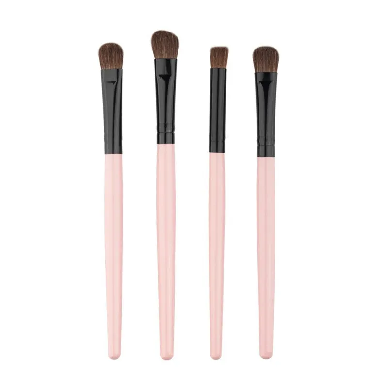 4pcss Professional Eye Brushes Set Eyeshadow Foundation Mascara Blending Pencil Brush Makeup Tool Cosmetic Black Popular SM6