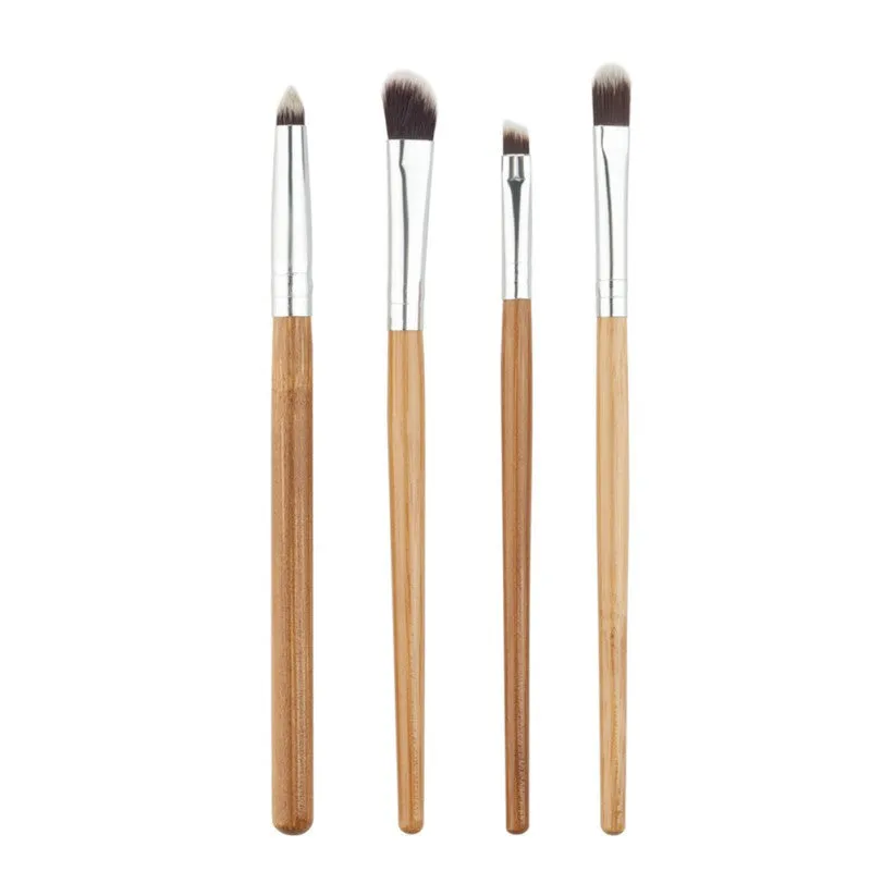 4pcss Professional Eye Brushes Set Eyeshadow Foundation Mascara Blending Pencil Brush Makeup Tool Cosmetic Black Popular SM6