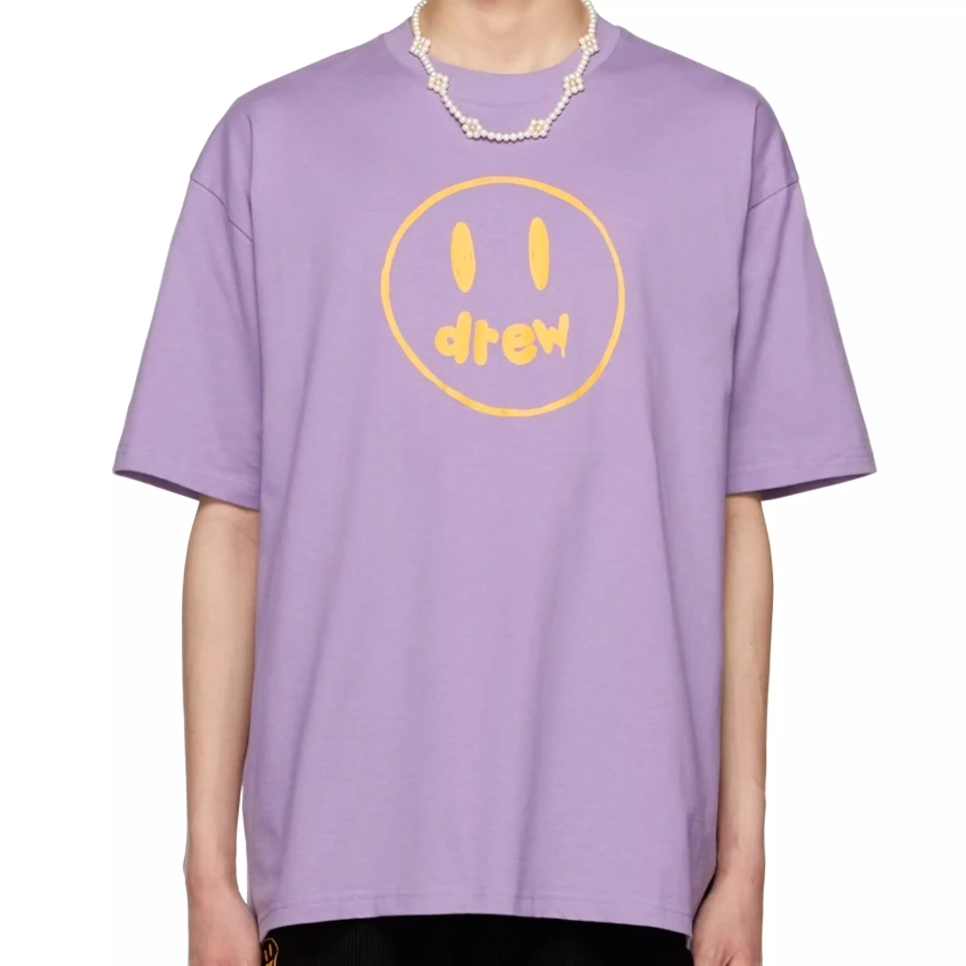 (50% Off) Drew House Painted Mascot Oversized Tee Lavender Purple