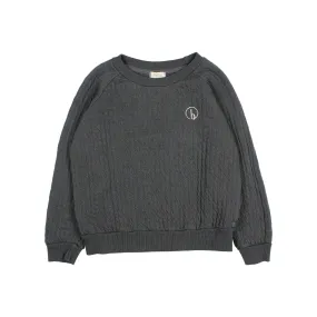 6674-PADDED SWEATSHIRT-Anracite