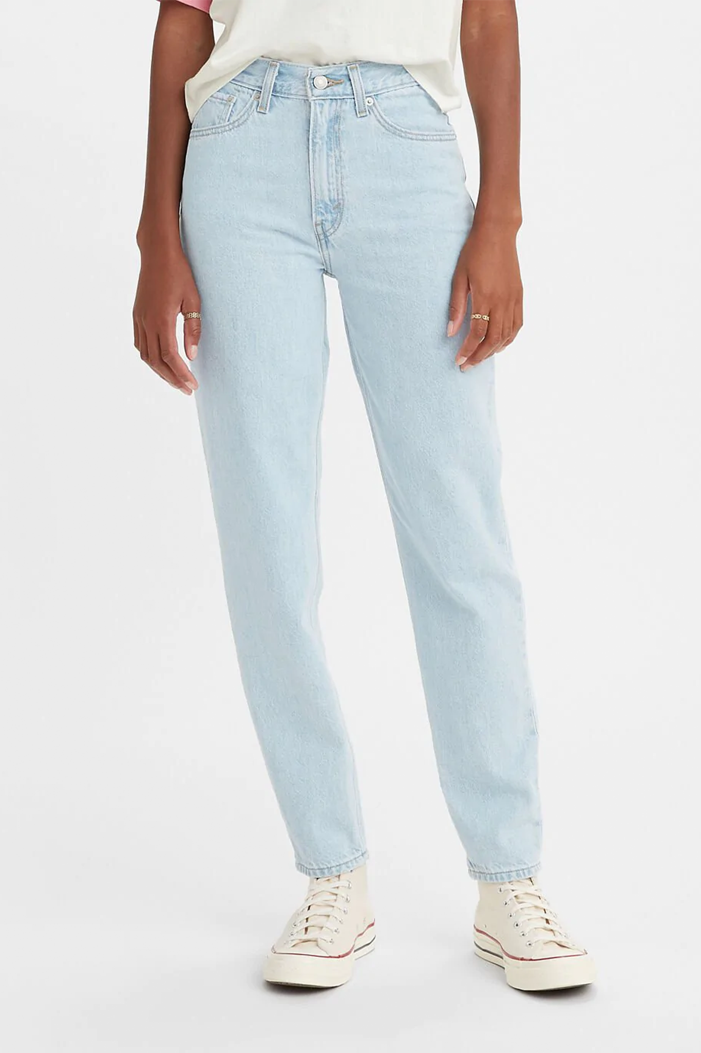 80's Mom Jean | Light Indigo Stonewash