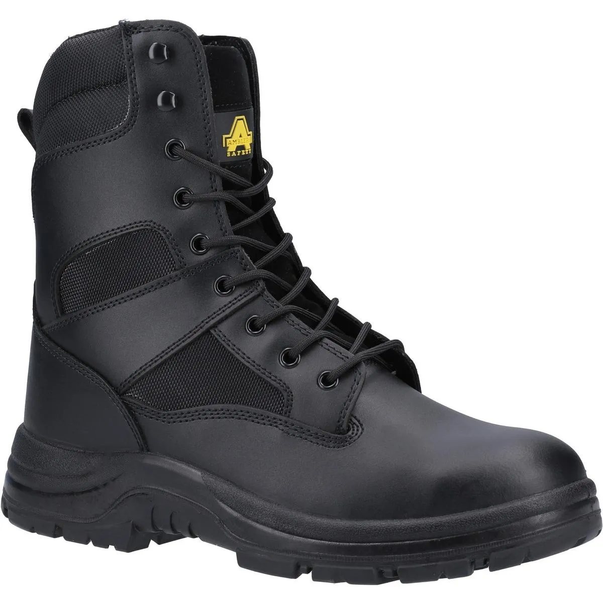 Amblers Safety FS008 Water Resistant Hi leg Lace Up Safety Boot Black