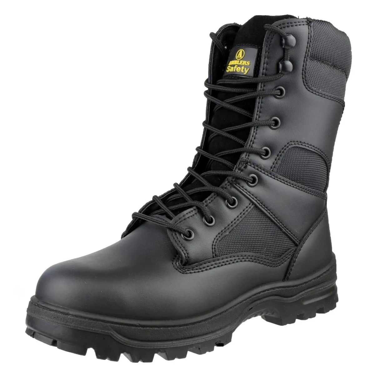 Amblers Safety FS008 Water Resistant Hi leg Lace Up Safety Boot Black