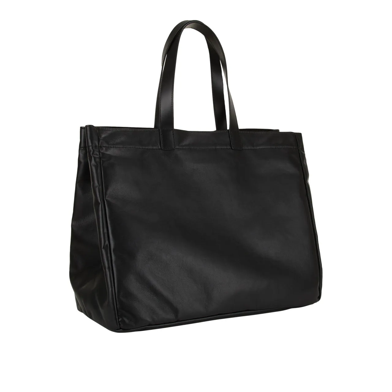 ANINE BING Large Rio Tote Bag - Black Recycled Leather