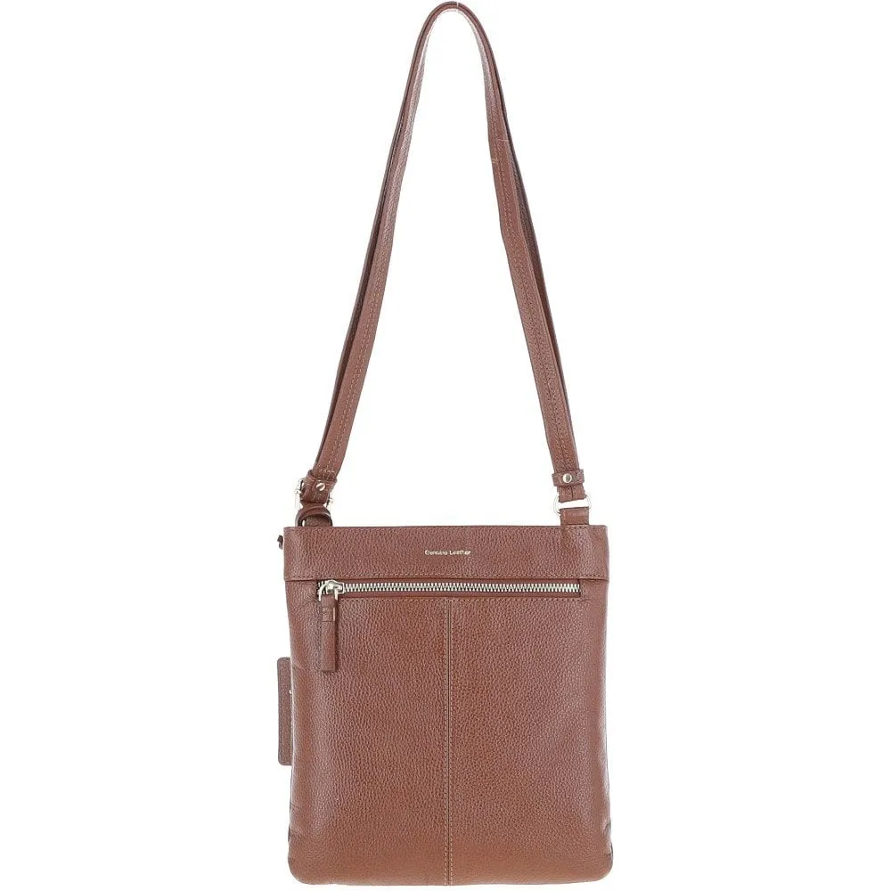 Ashwood Leather Crossbody Bag Tan: CB-3 (63014)