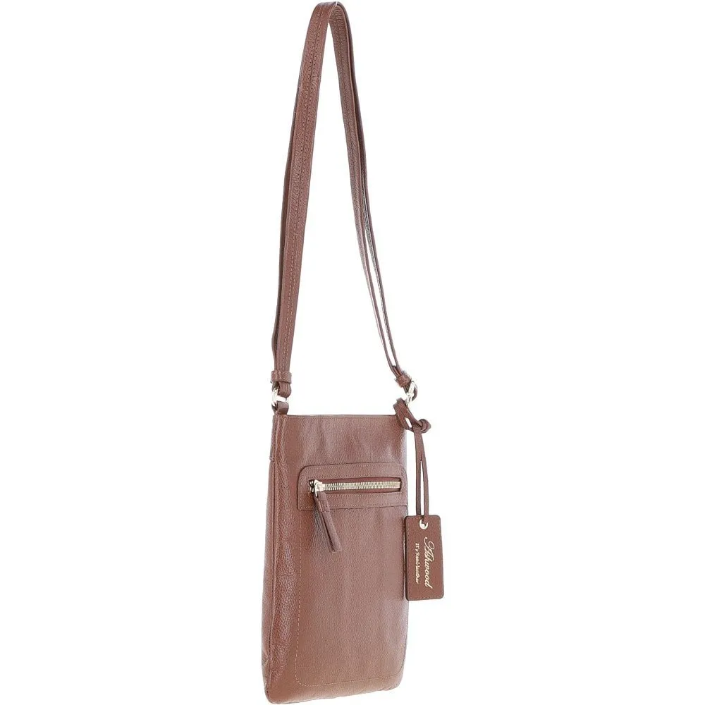 Ashwood Leather Crossbody Bag Tan: CB-3 (63014)