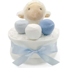 Babyblooms Little Lamb Diaper Cake, Blue