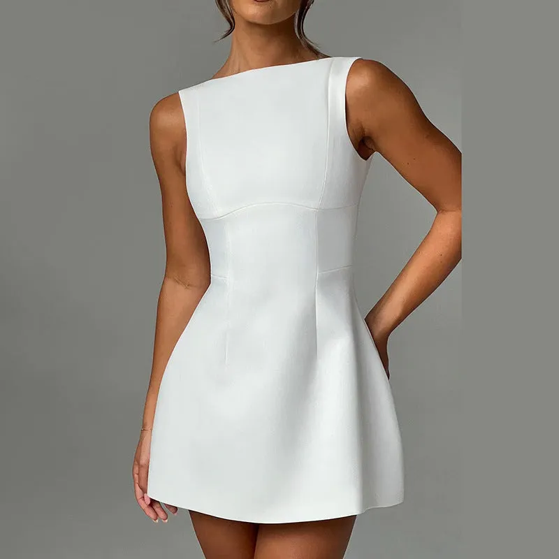 Backless Strapless Mini Dress