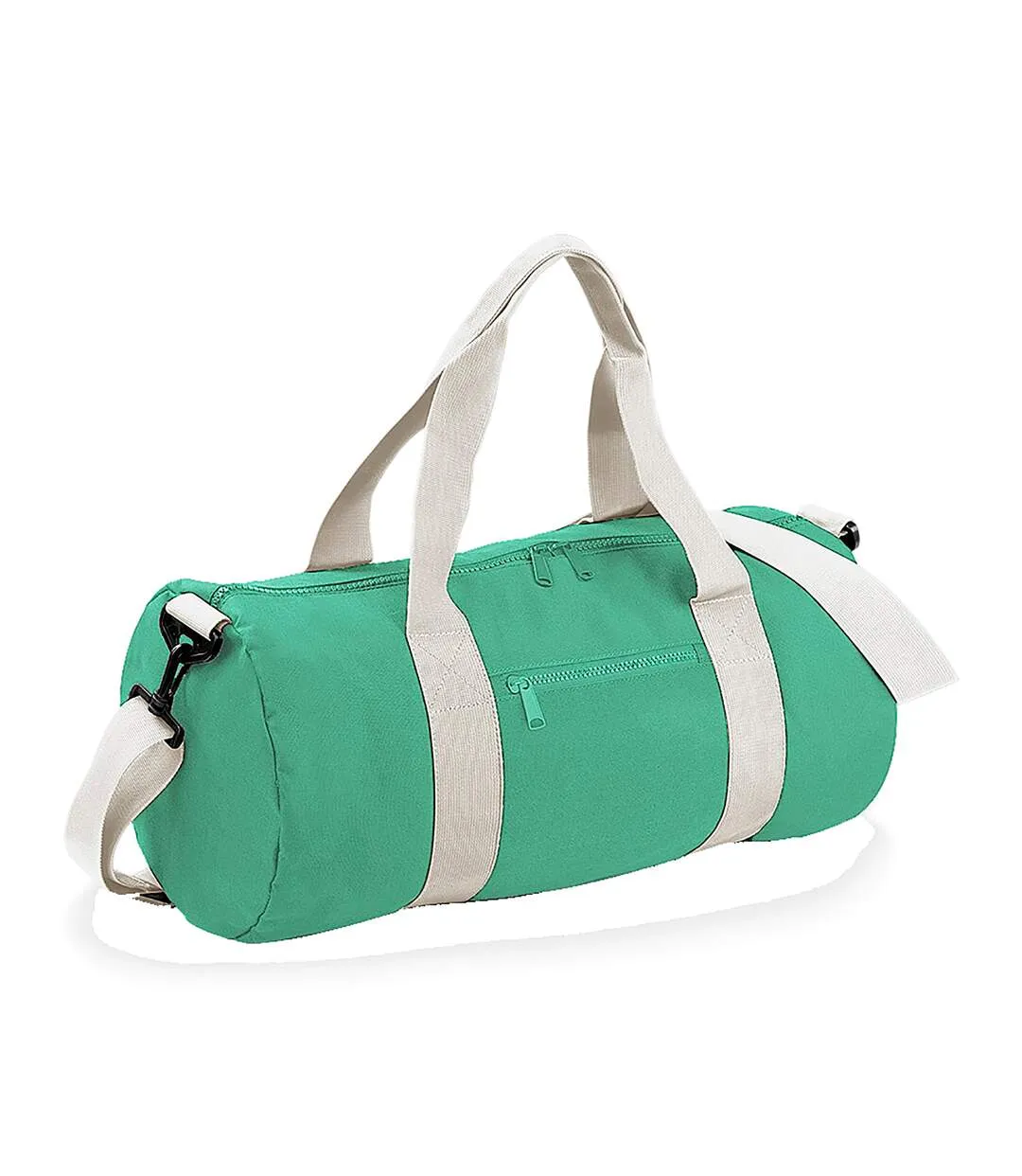 Bagbase Plain Varsity Barrel/Duffel Bag (20 Liters) (Mint Green/Off White) (One Size) - UTBC2526