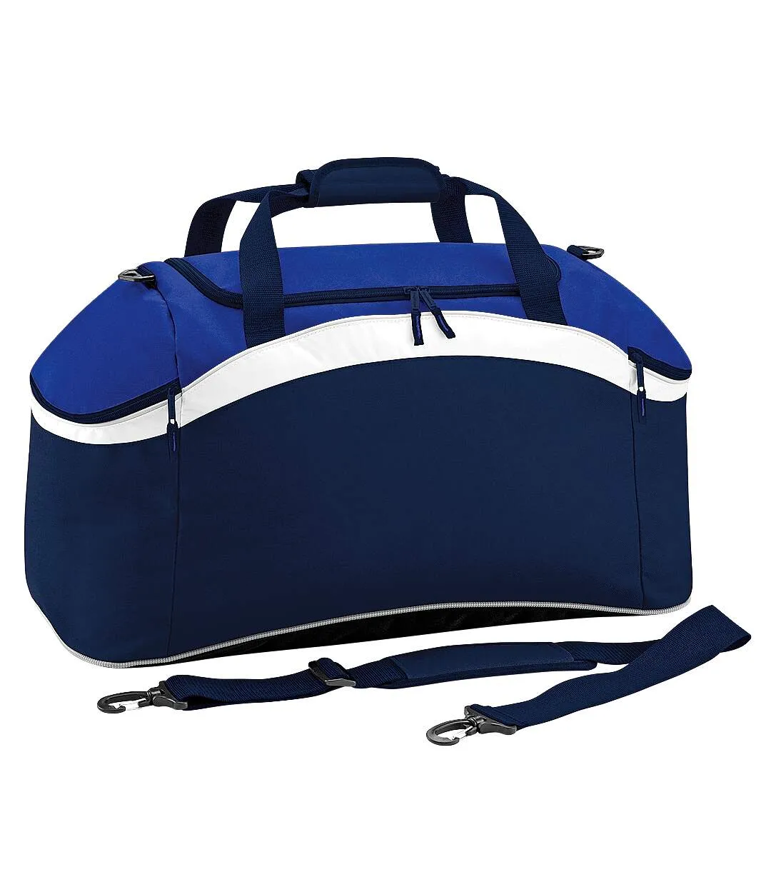 BagBase Teamwear Sport Holdall / Duffel Bag (54 Liters) (French Navy/ Bright Royal/ White) (One Size) - UTRW2596