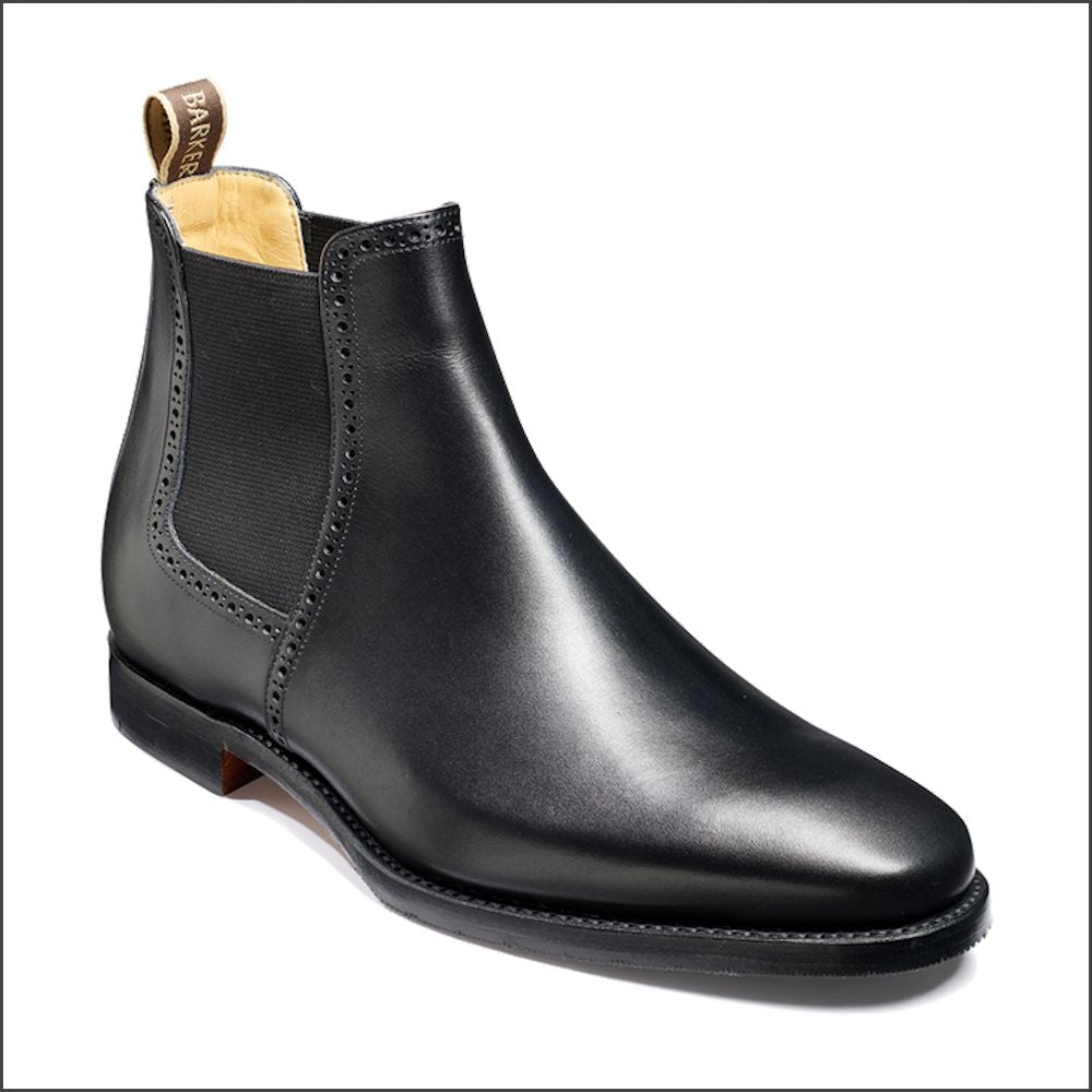 Barker Hawkin Black Calf Chelsea Boot*