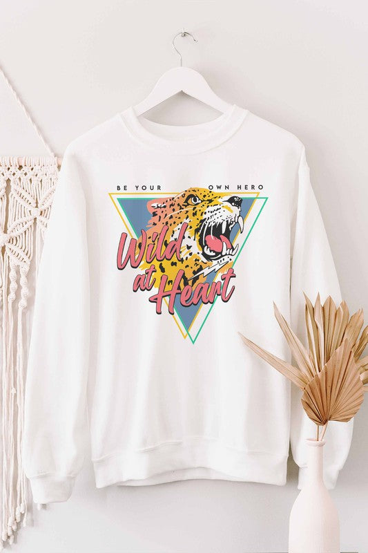 BE YOUR OWN HERO GRAPHIC SWEATSHIRT PLUS SIZE