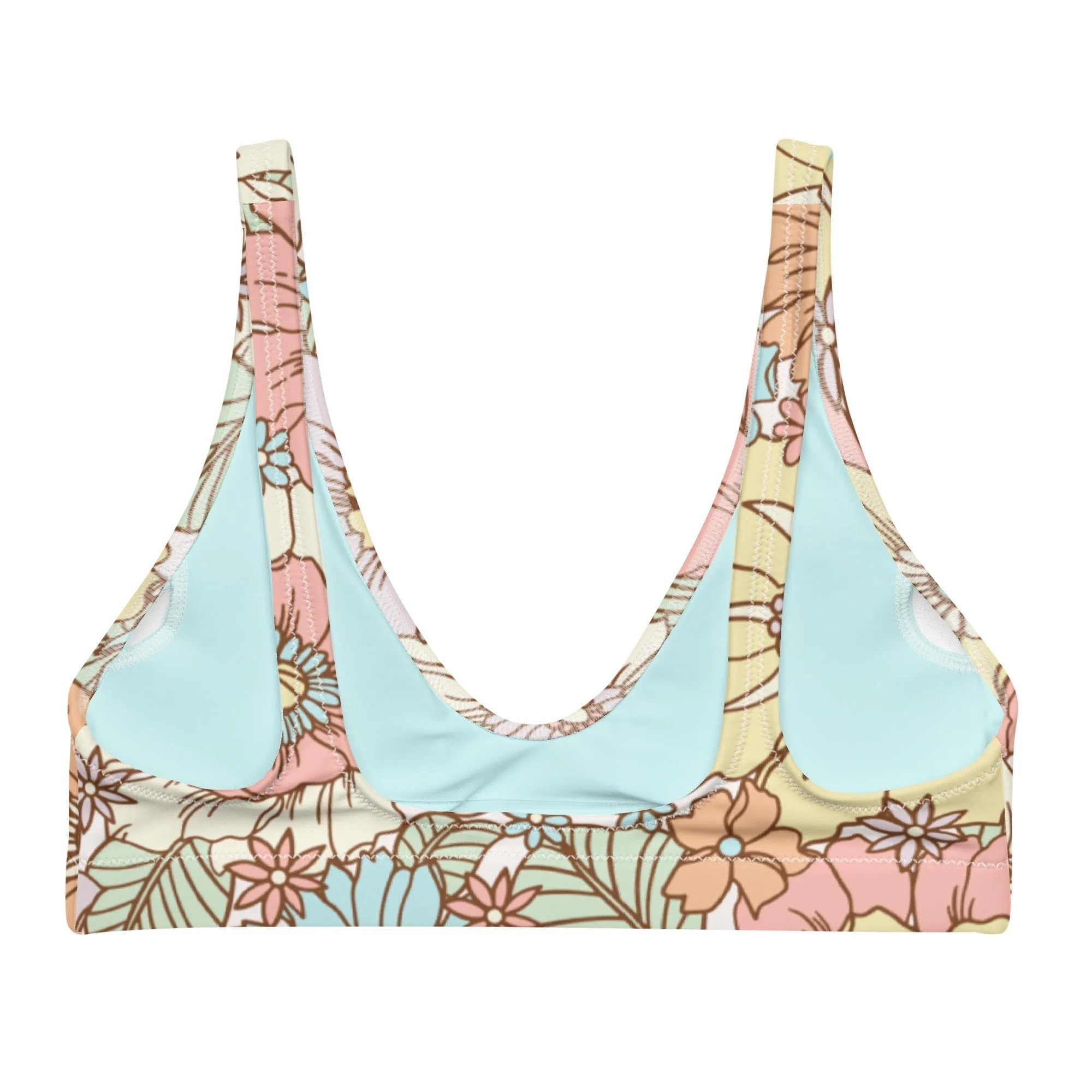 BELLA ECO PADDED BIKINI TOP | SUNSET GARDEN