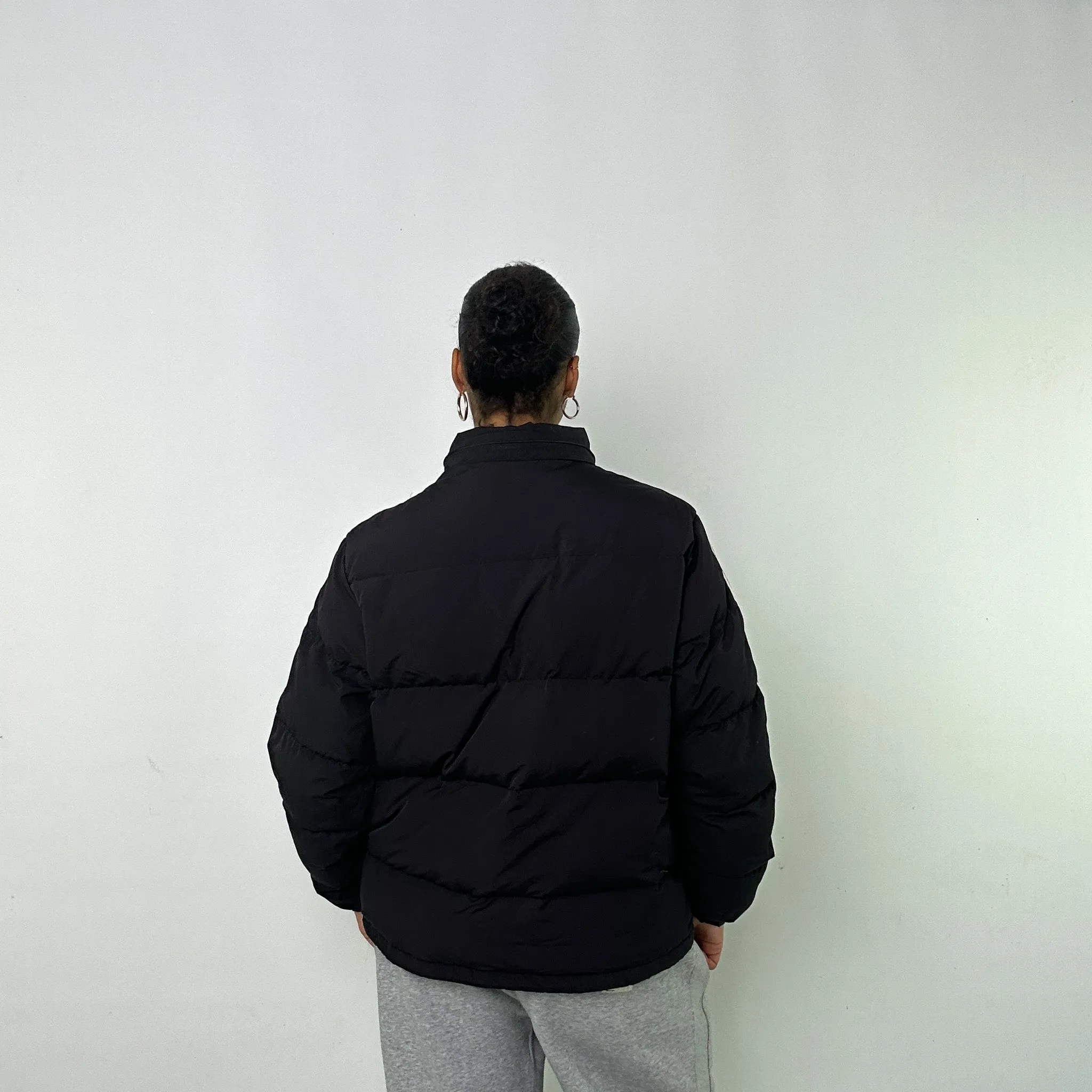 Black 90s Kappa Puffer Jacket Coat (L)