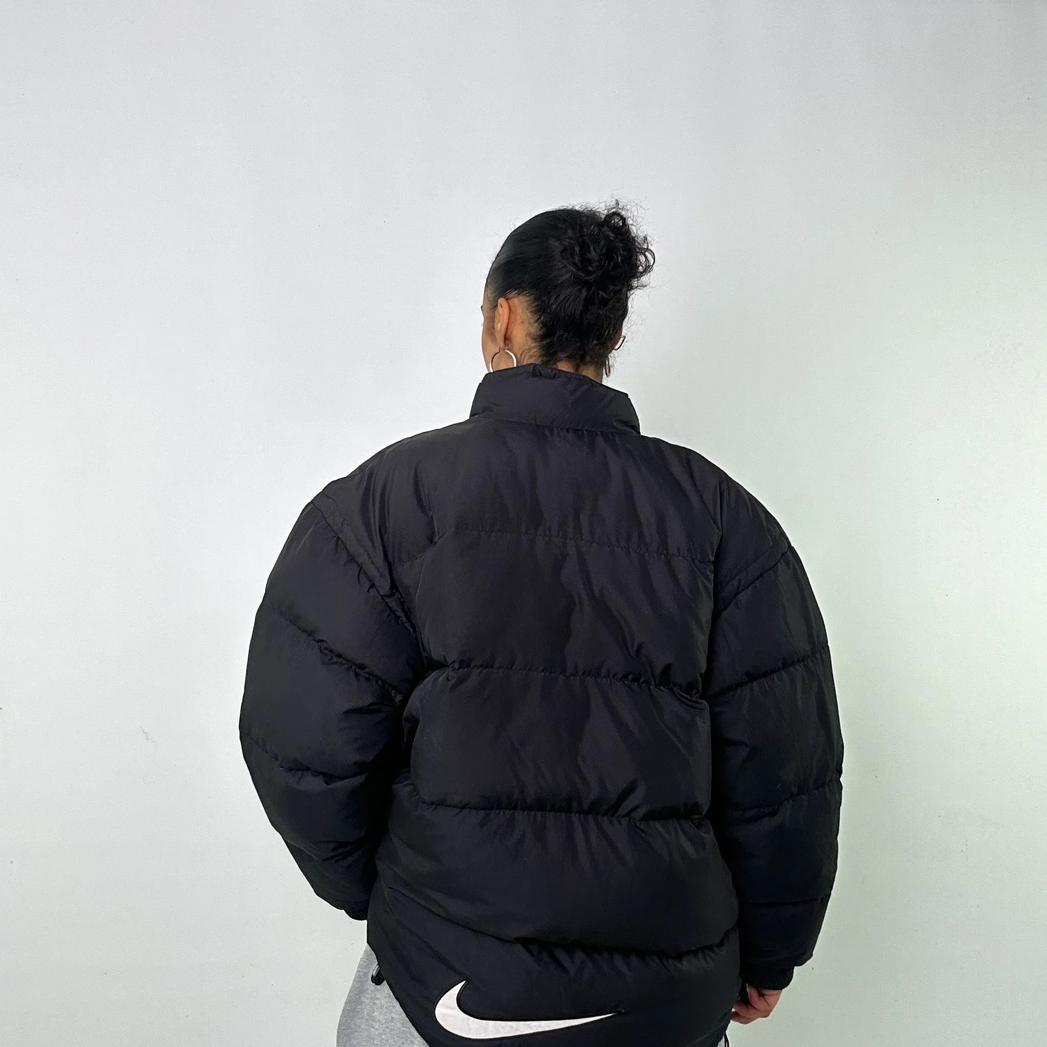 Black 90s NIKE Puffer Jacket Coat (L)