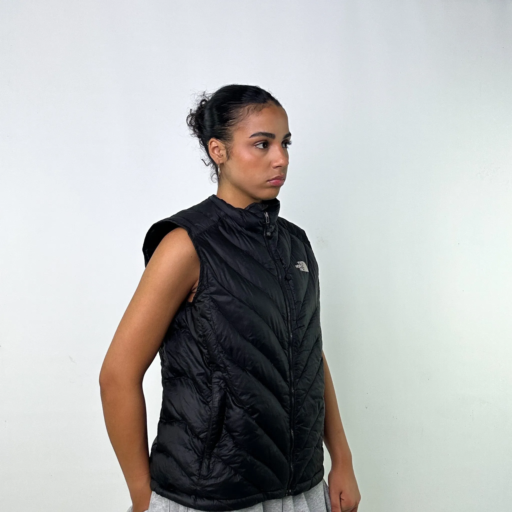 Black 90s The North Face Puffer Jacket Coat Gilet (L)