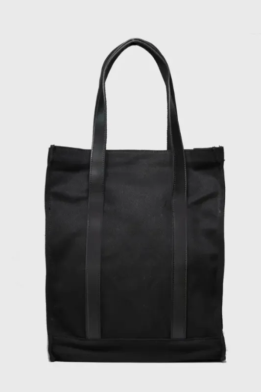 Black Canvas Tote