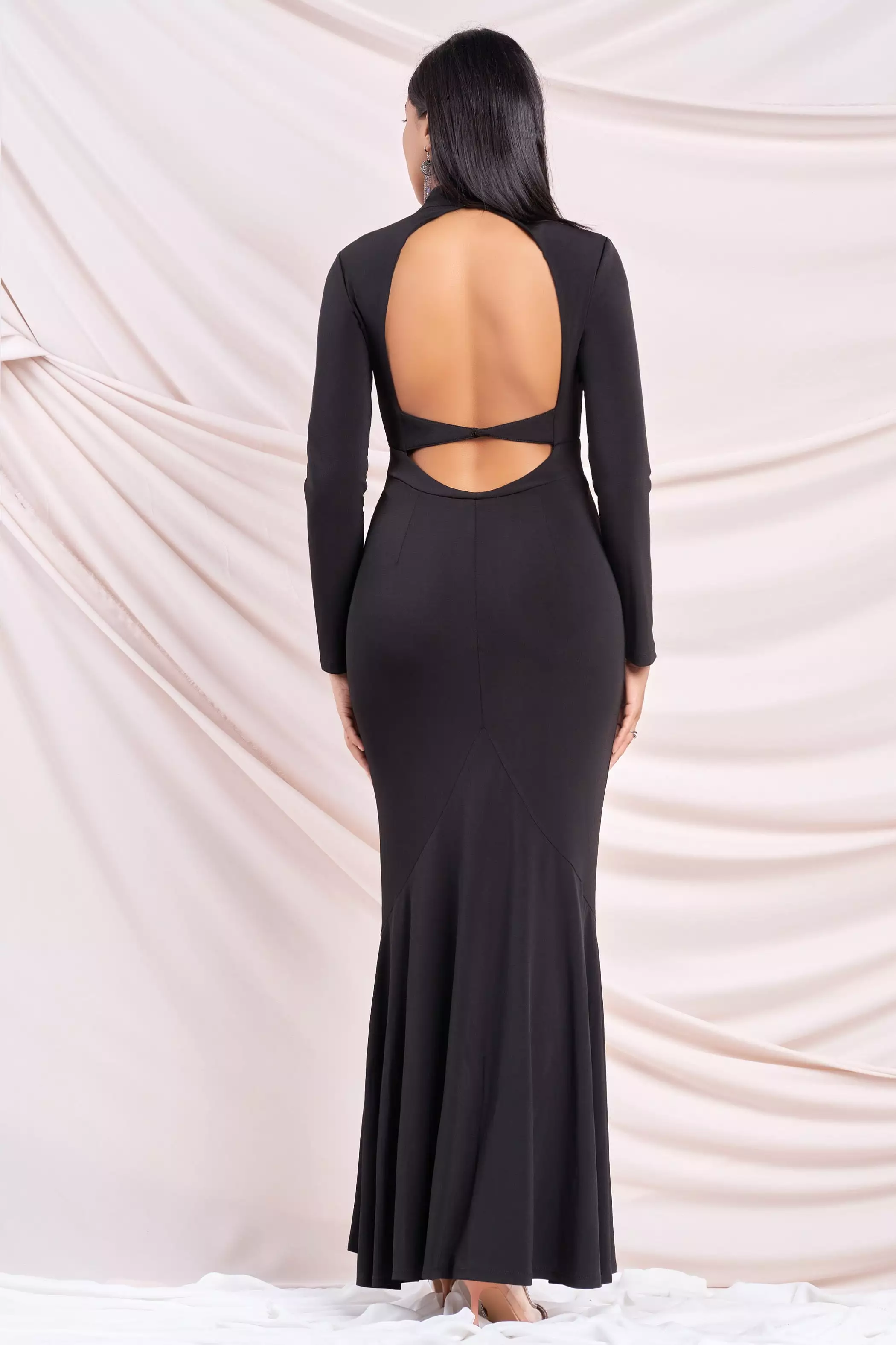 Black Mermaid Bodycon Dress