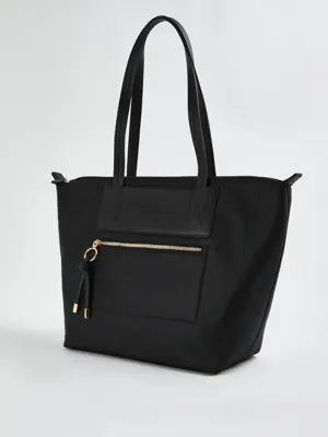 Black Pocket Shopper Bag | Women | George at ASDA