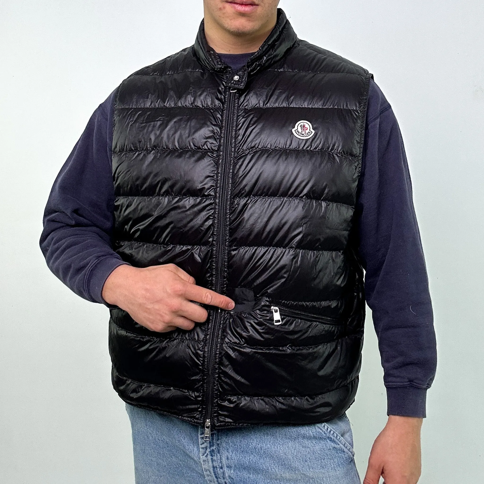 Black y2ks Moncler Puffer Jacket Coat Gilet (XXL)