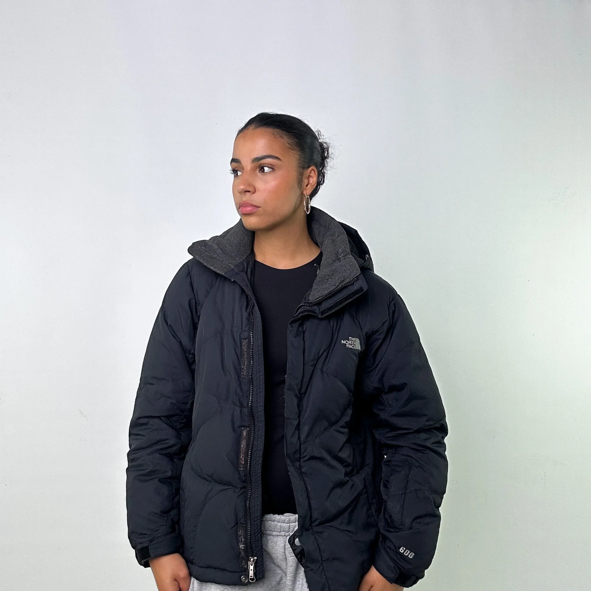 Black y2ks The North Face 600 Series Puffer Jacket Coat (L)