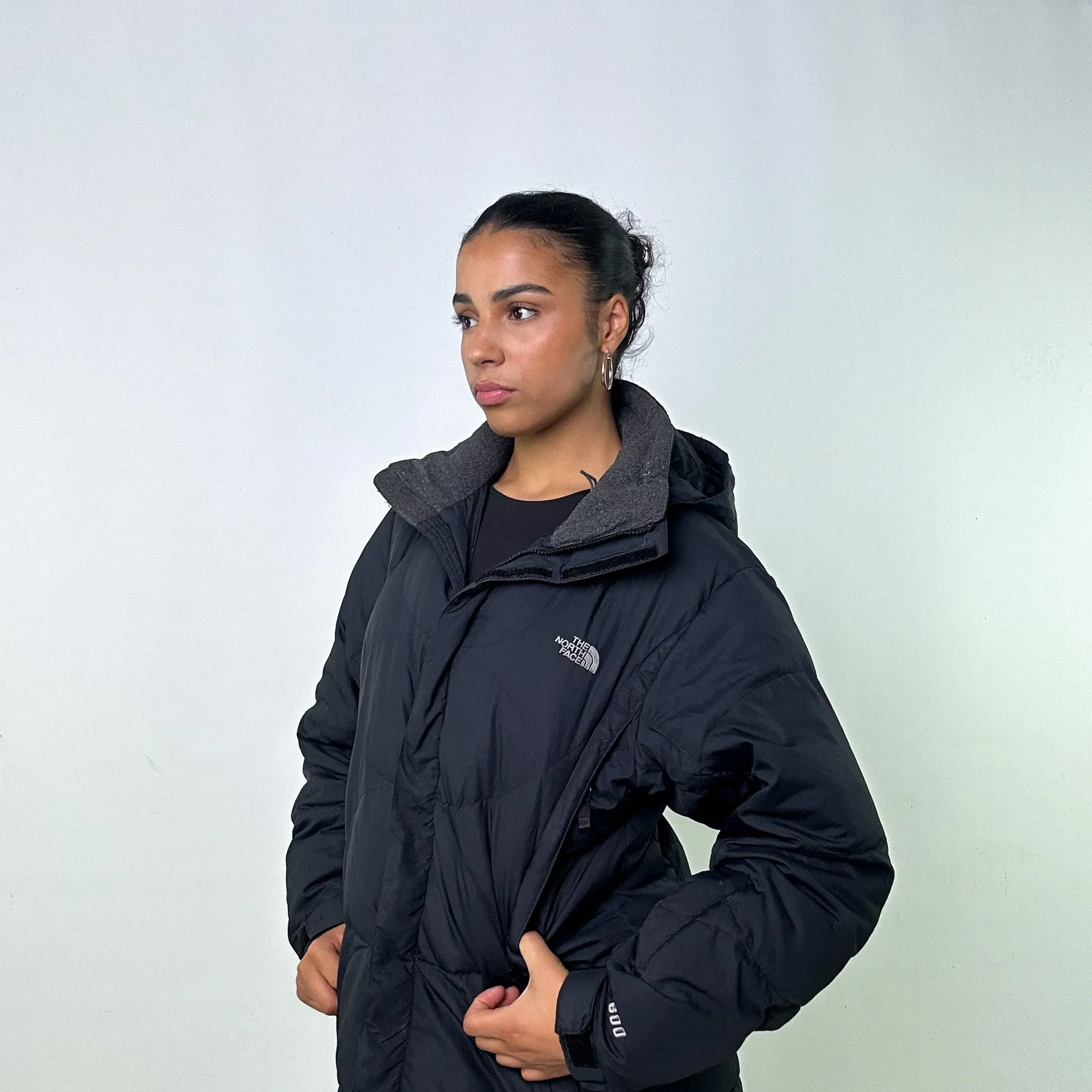 Black y2ks The North Face 600 Series Puffer Jacket Coat (L)