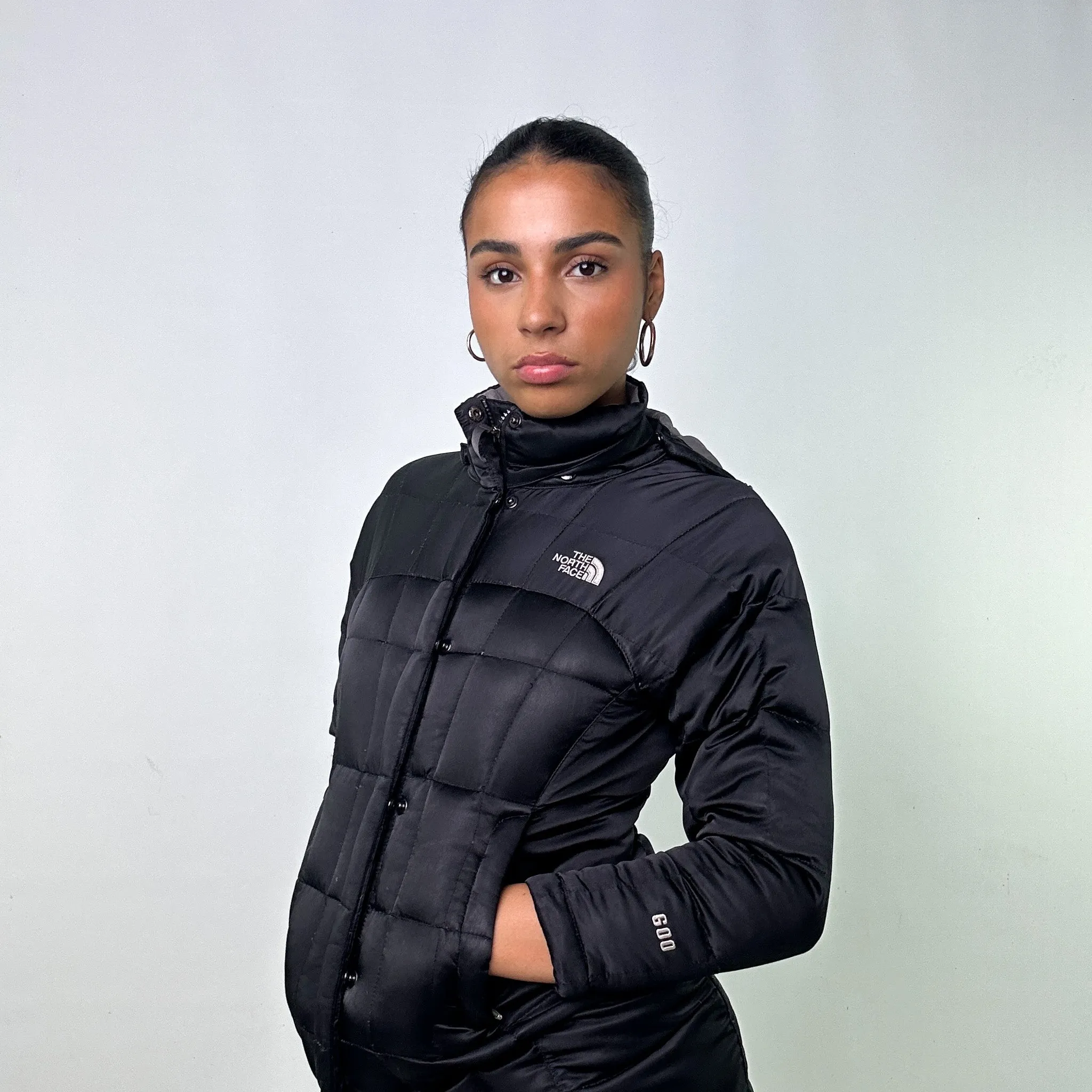 Black y2ks The North Face 600 Series Puffer Jacket Coat (XS)