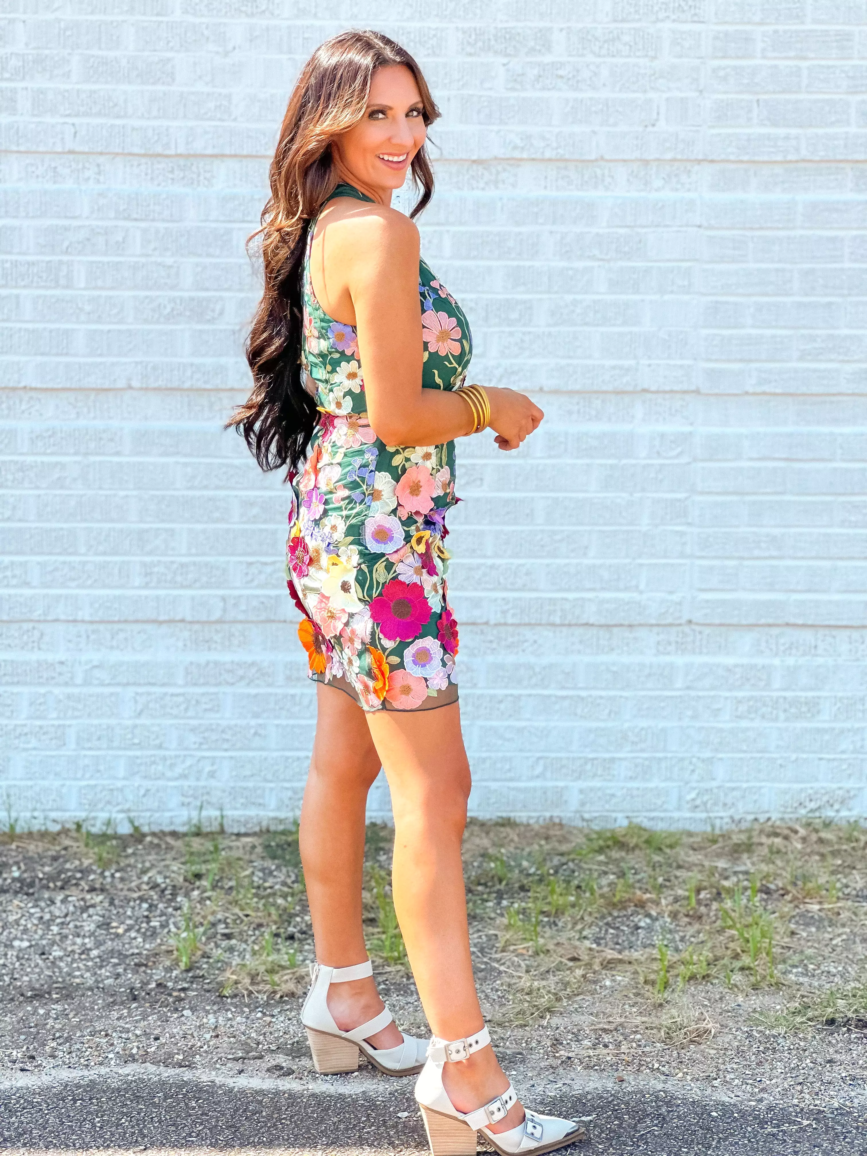 Blooming Bombshell 3D Floral Dress