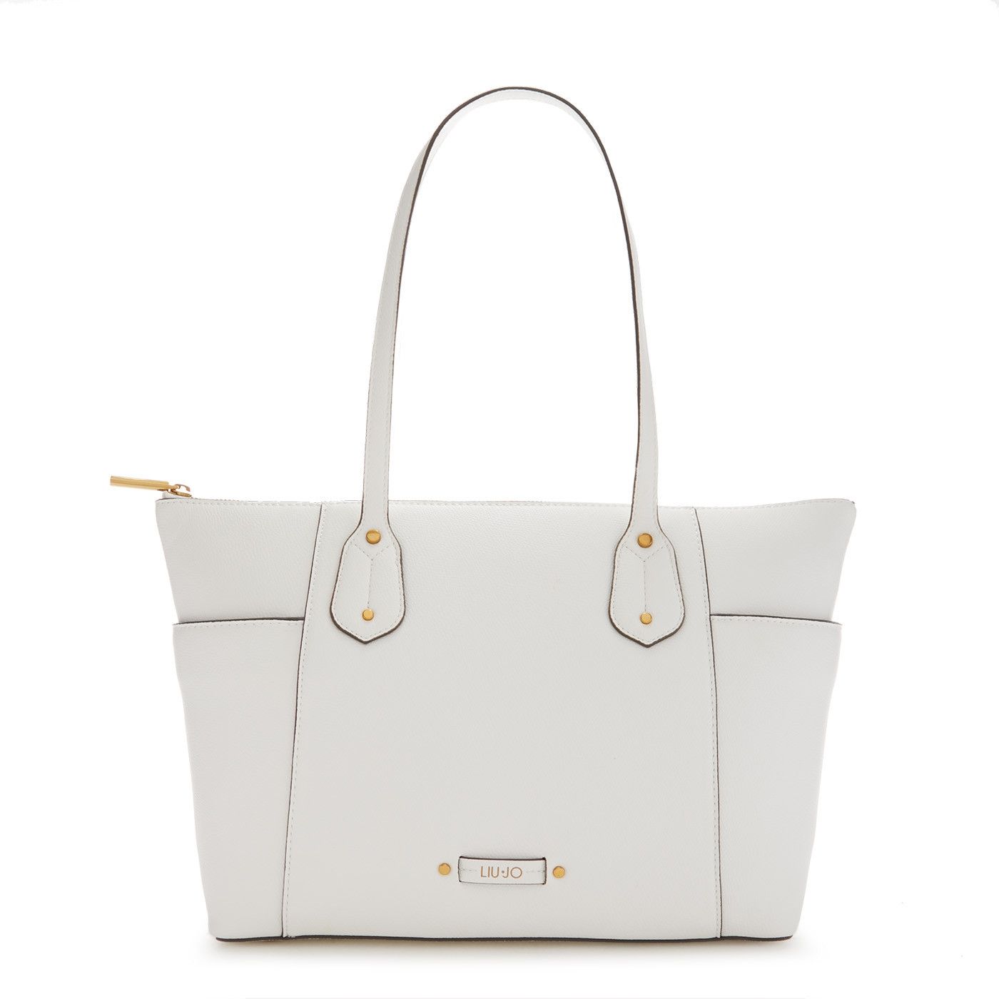 BORSA SHOPPING LIU JO DONNA ECOSOSTENIBILE WHITE GLAMOUR AA3154E0087 COL.01065