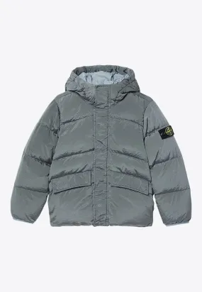 Boys Logo-Patch Puffer Jacket