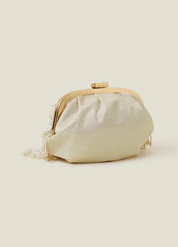 Bridal Pearl Tassel Clutch Bag by Accessorize | Look Again