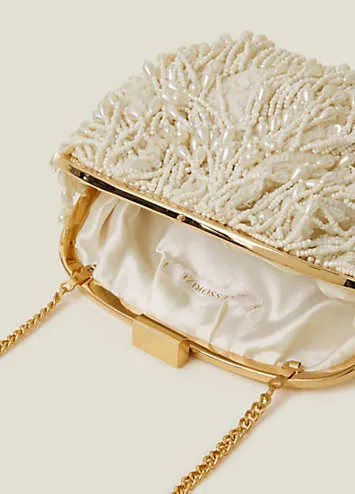 Bridal Pearl Tassel Clutch Bag by Accessorize | Look Again