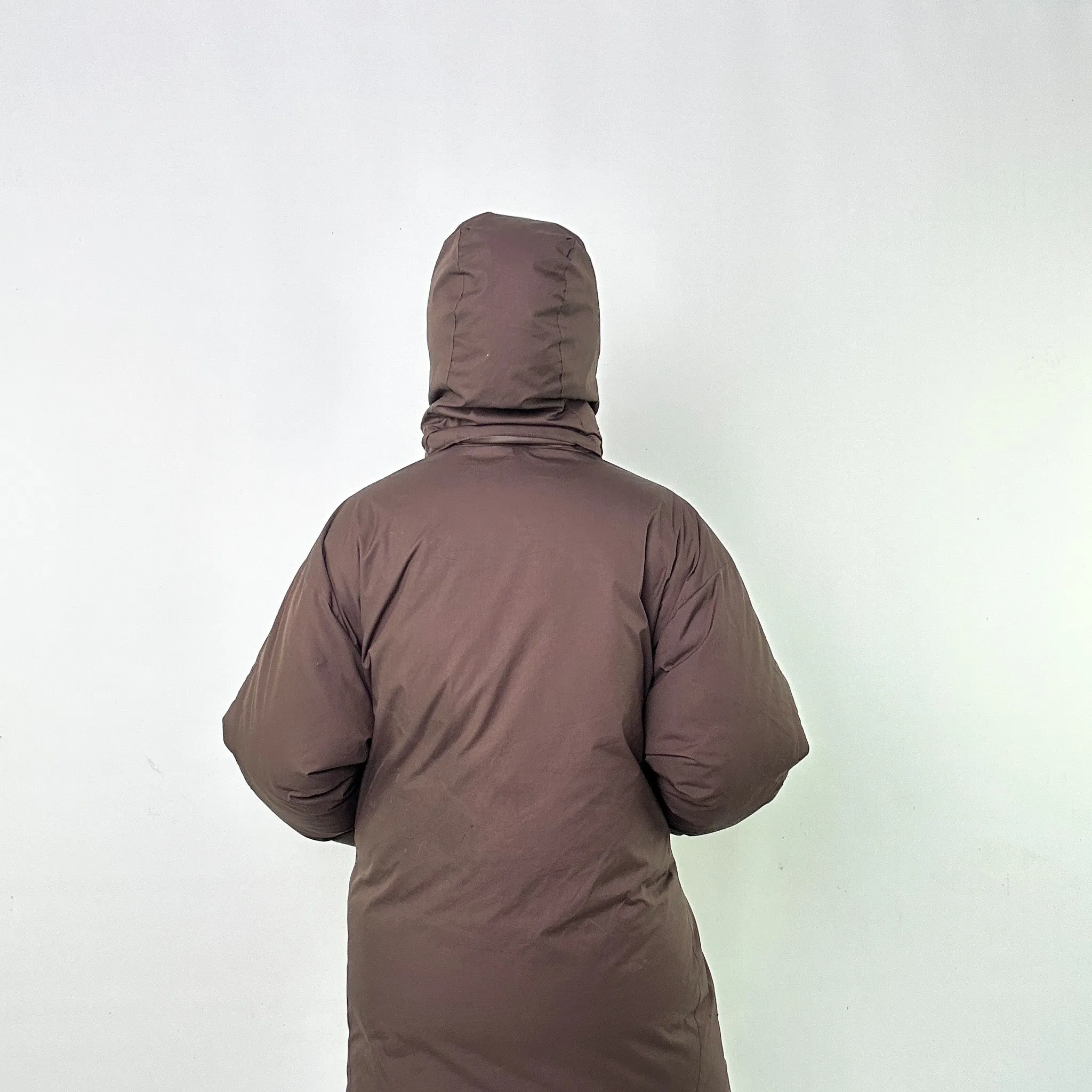 BROWN Y2KS NIKE PUFFER JACKET COAT (