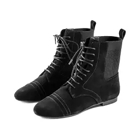 Capper Black Suede F23