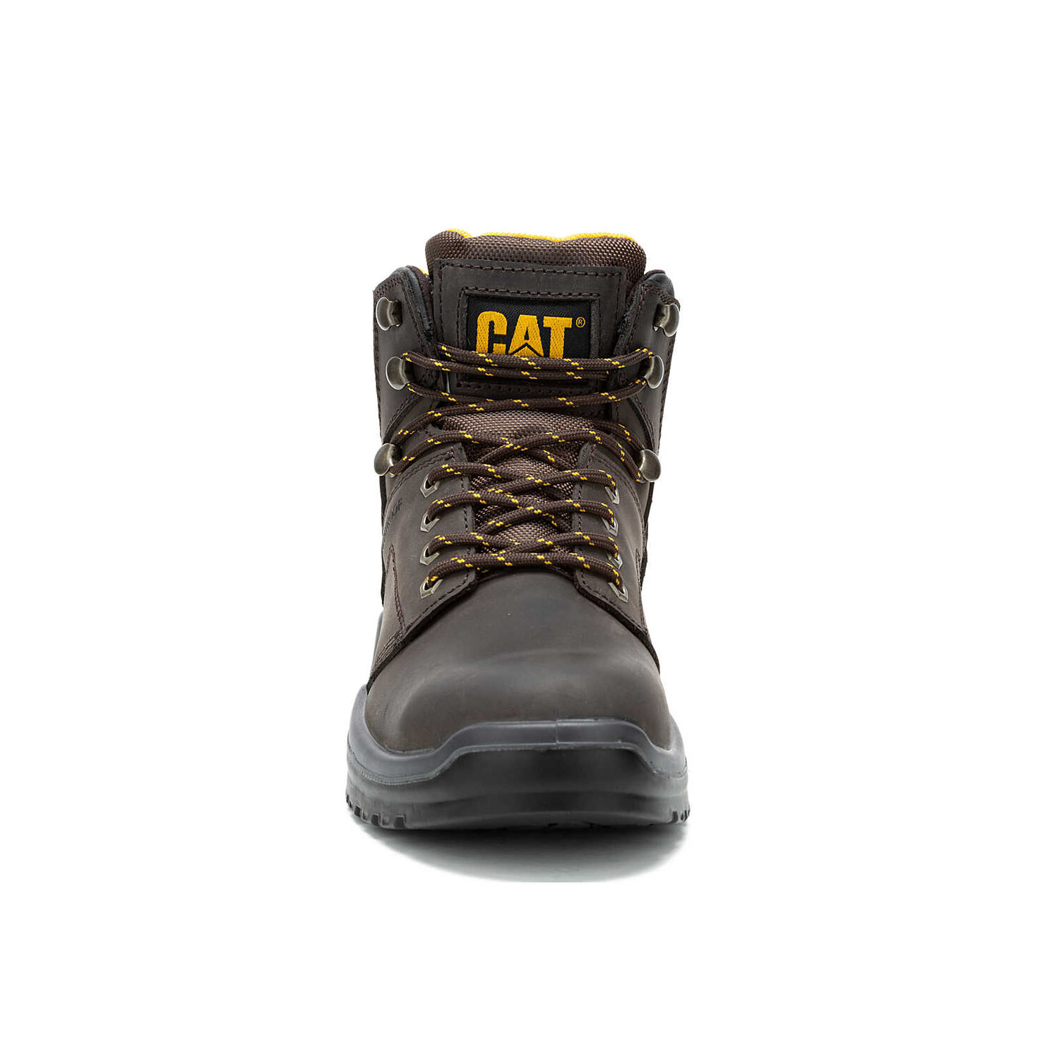 CAT Men's Striver Waterproof Steel Toe Work Boot in Brown