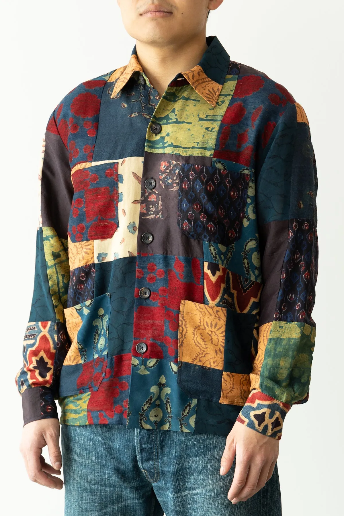 Chore Coat - Silk Patchwork Quilt