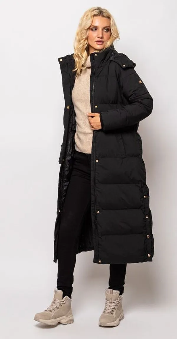 coat Heavy Tools Netra - Black - women´s