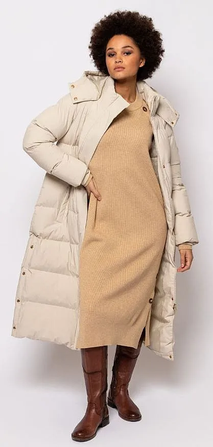 coat Heavy Tools Netra - Cream - women´s