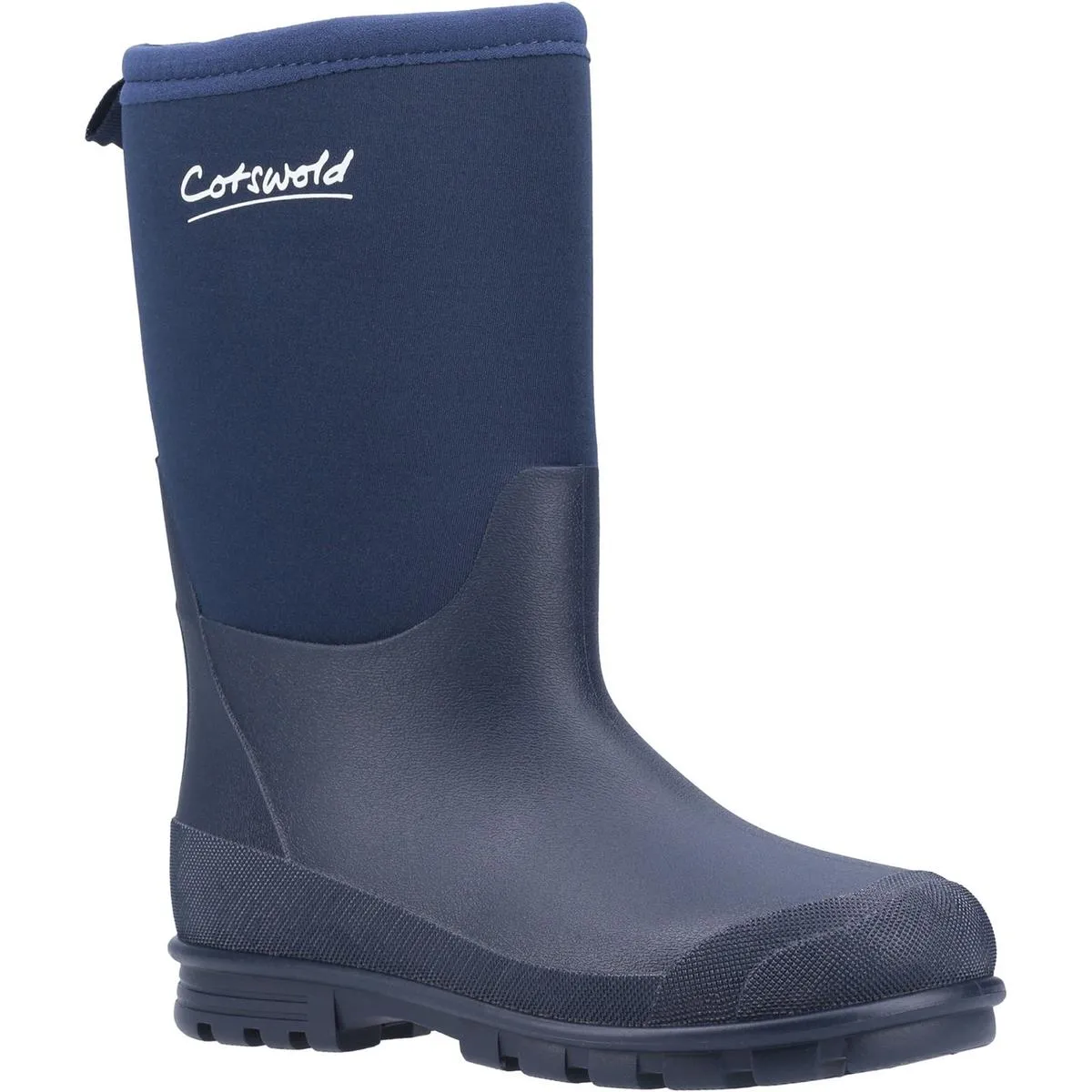 Cotswold Hilly Neoprene Kids Wellington Boot Navy