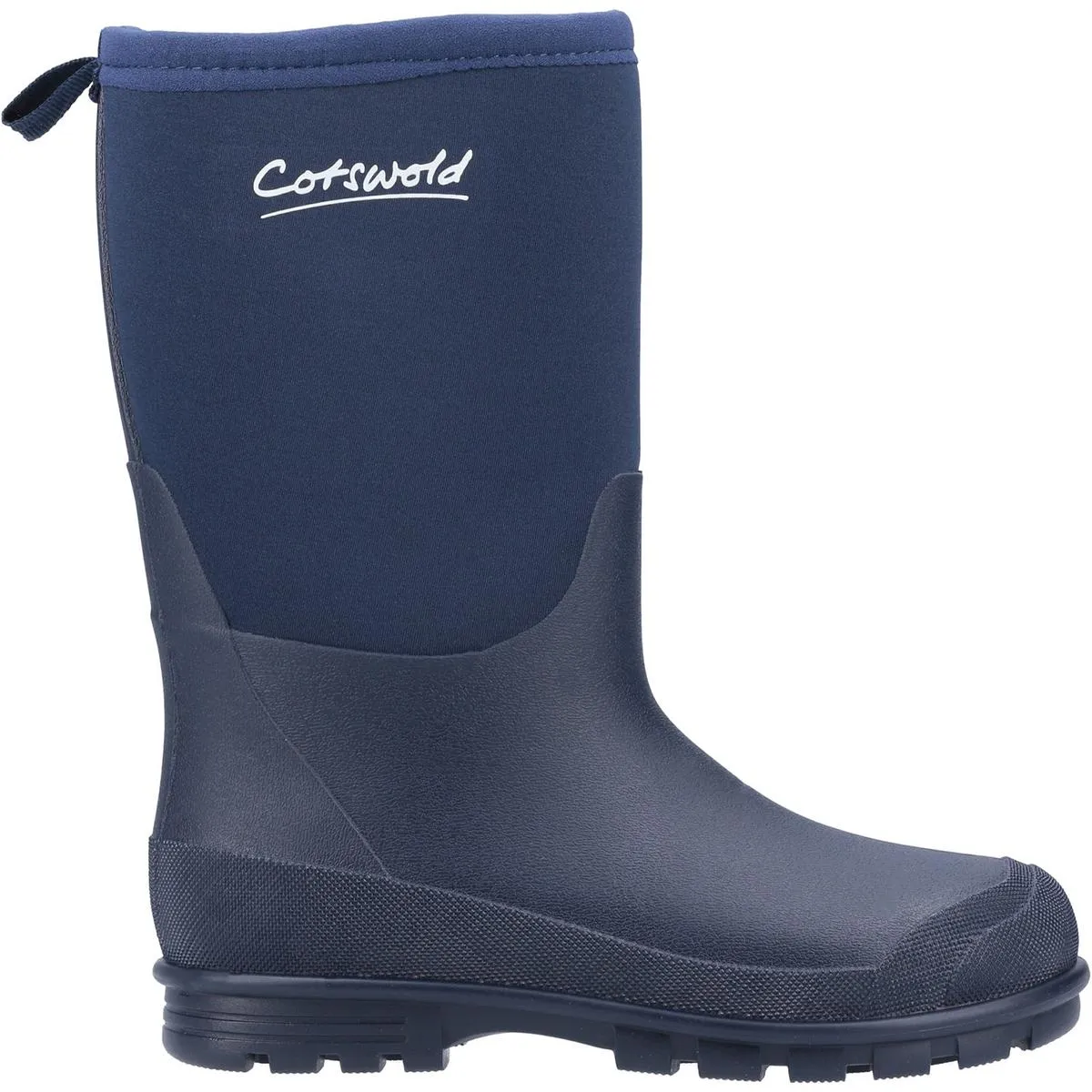 Cotswold Hilly Neoprene Kids Wellington Boot Navy