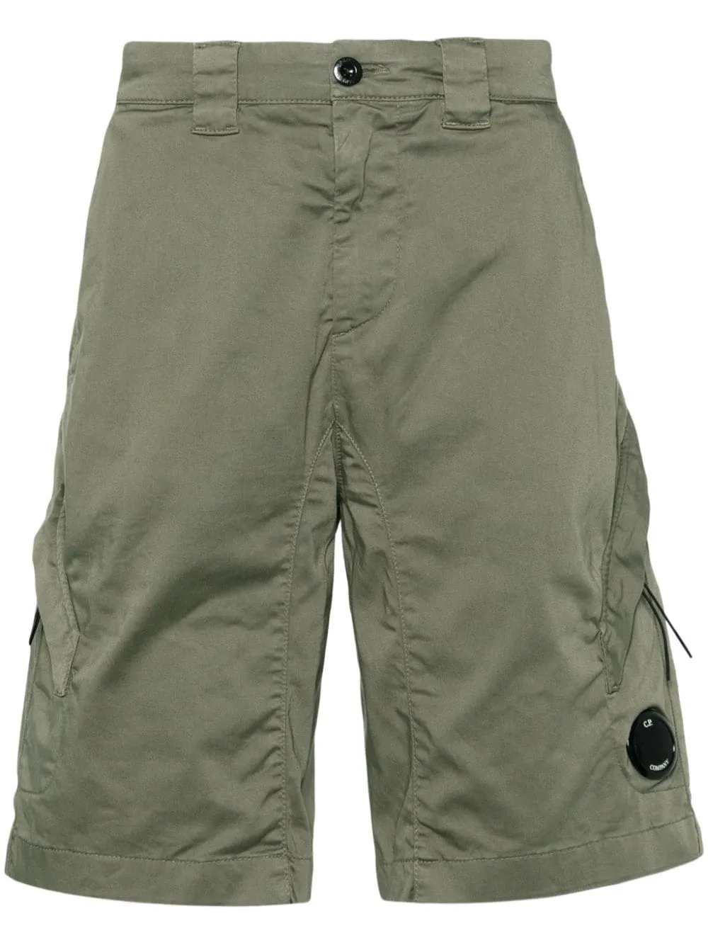 C.P. Company - Short Agave green Stretch Sateen Utility