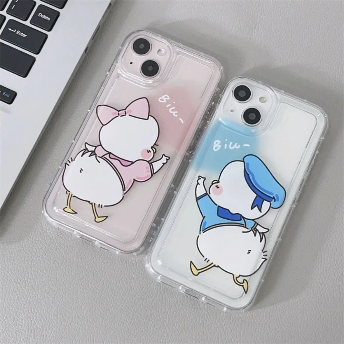 Cute Cartoon Duck Matching Phone Case