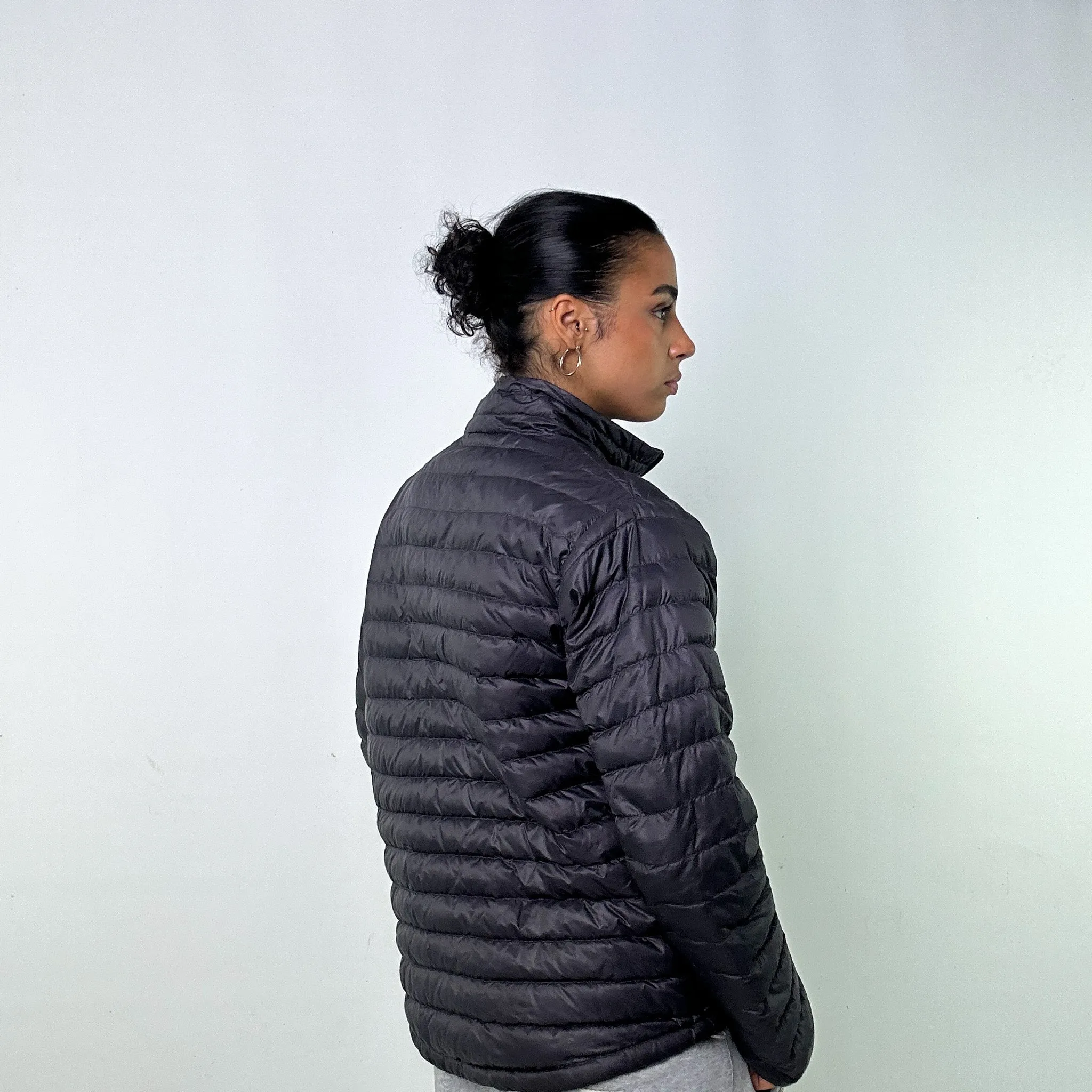 DARK GREY Y2KS RAB PUFFER JACKET COAT (