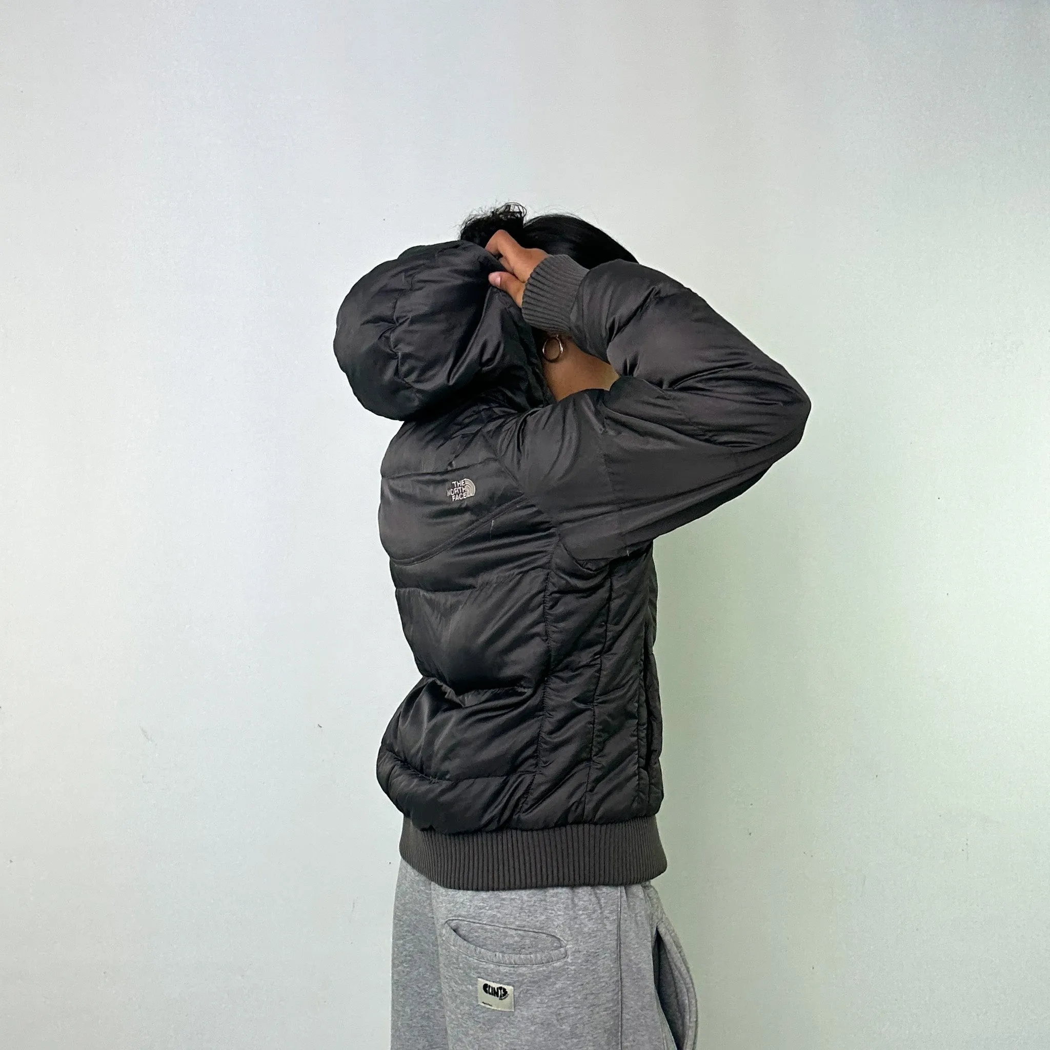 Dark Grey y2ks The North Face 550 Series Puffer Jacket Coat (L)