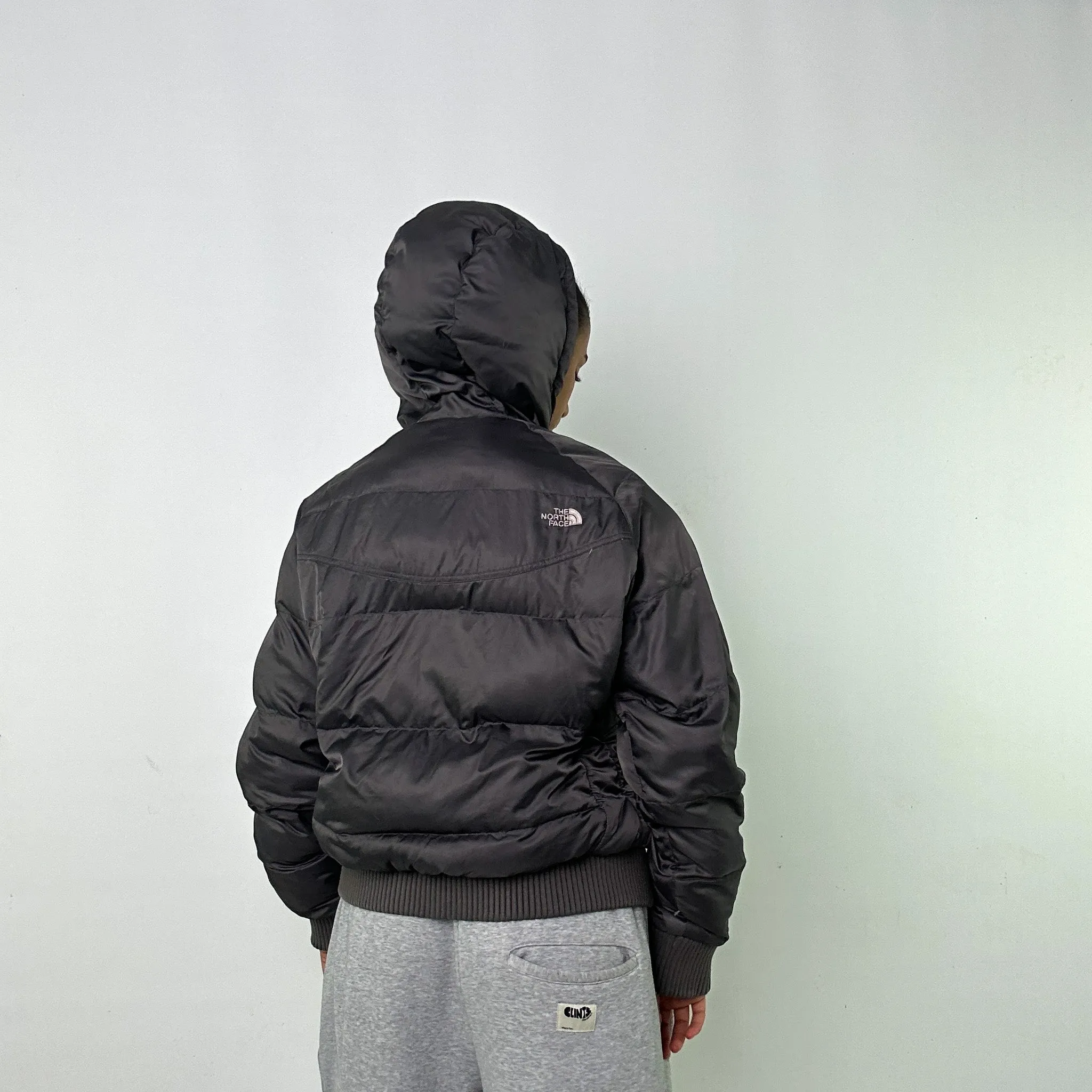 Dark Grey y2ks The North Face 550 Series Puffer Jacket Coat (L)