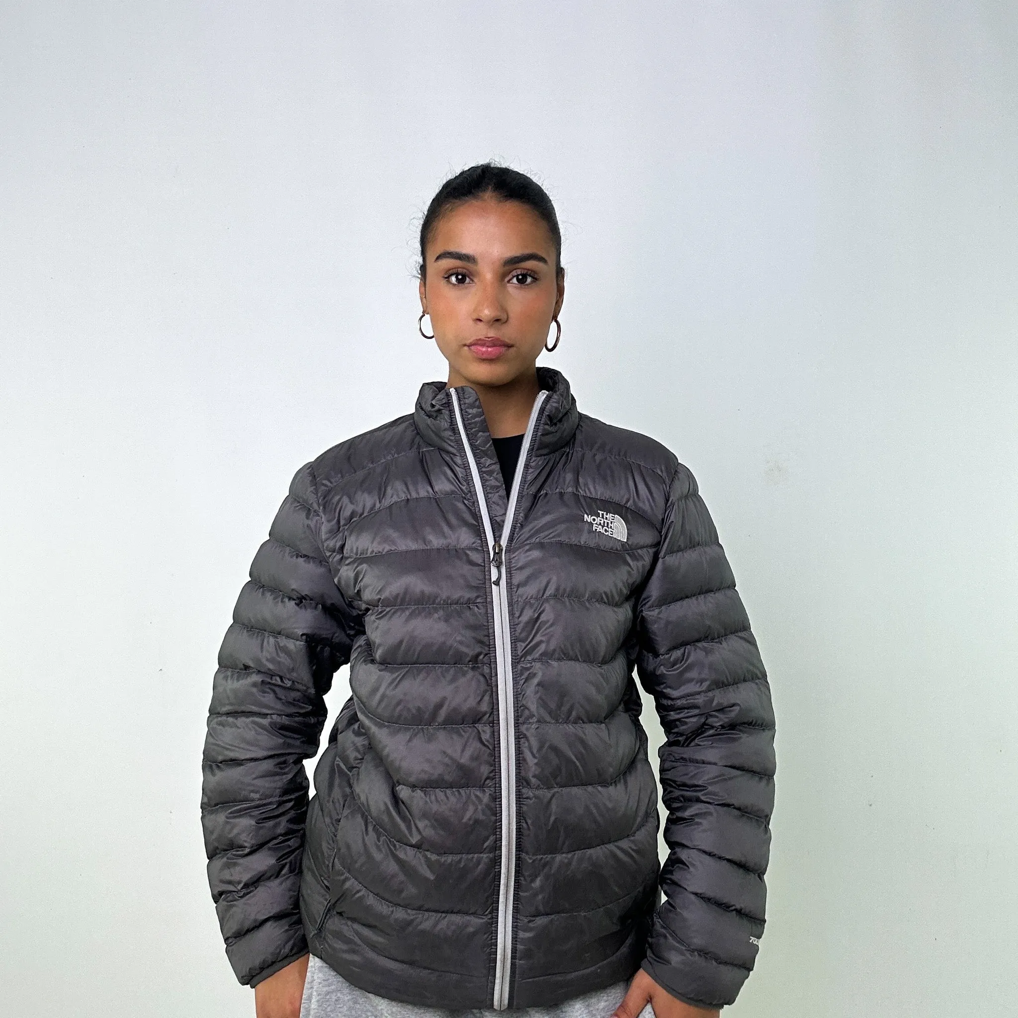 Dark Grey y2ks The North Face 700 Series Puffer Jacket Coat (L)