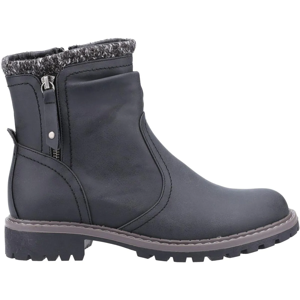 Divaz Niki Fleece Lined Boot Black