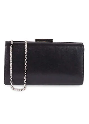 Doria Black Shimmer Box Clutch Bag by Paradox London | Look Again